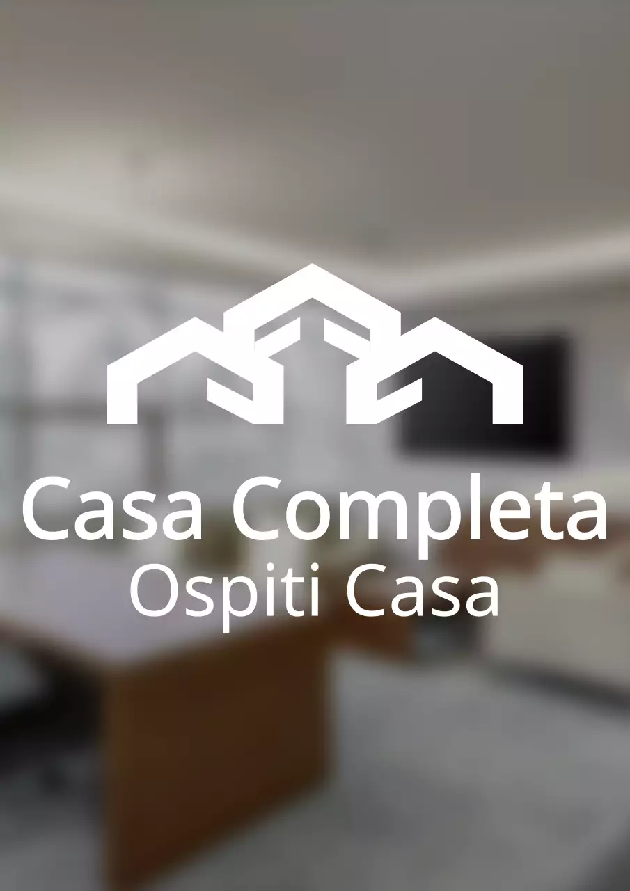 Insegna del logo della guest house in stile semplice