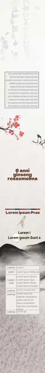 Etichetta tradizionale di estratto di ginseng rosso con lavaggio a inchiostro grigio