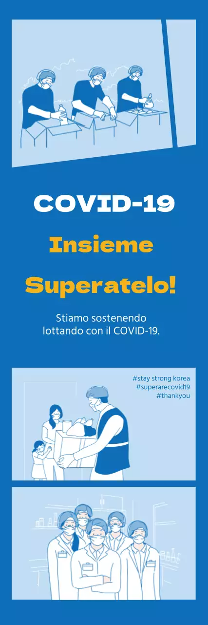 Illustrazione blu pulito corona tifo vaccino