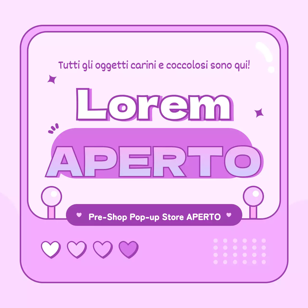 Un pop-up store con un simpatico concept di macchina arcade viola