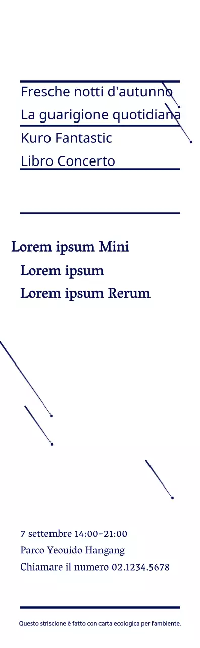 Blu navy semplice stella illustrazione stile libro Concerto annuncio informazioni