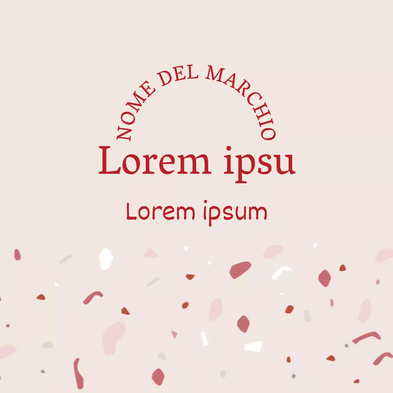 Latte con motivo a ciottoli rosa