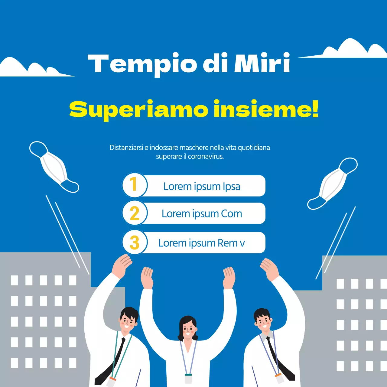 Illustrazione blu corona pulita