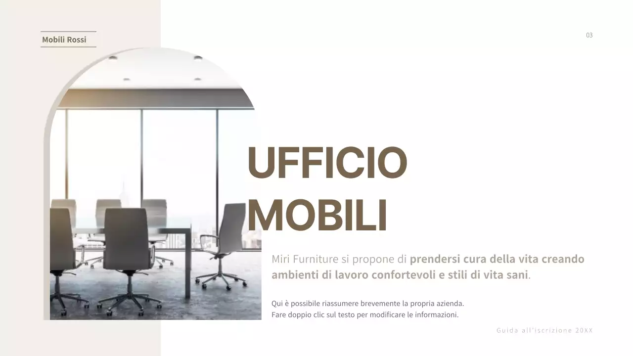 Presentazione della proposta di servizio di affiliazione per mobili aziendali di Braunton