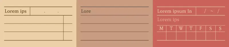 Un modello di concetto di blocco note pulito con colori caldi