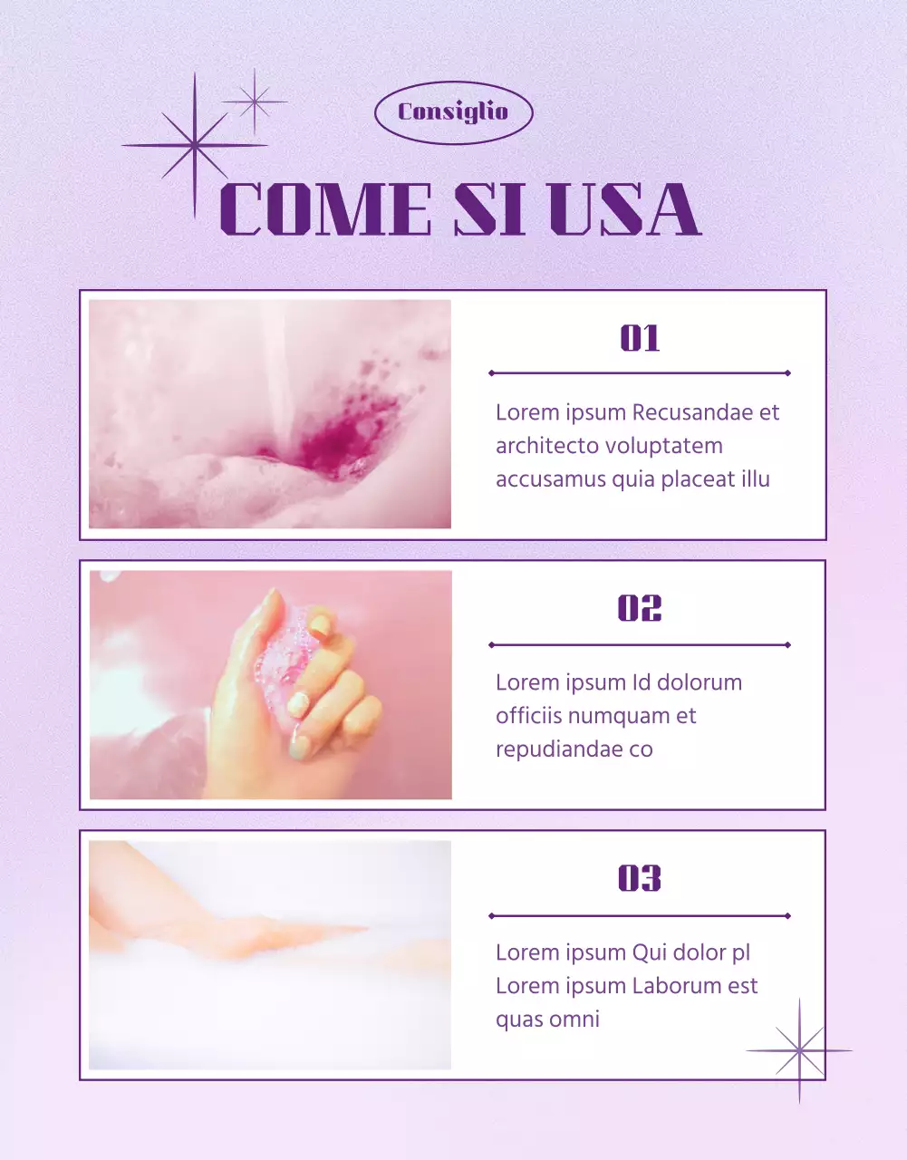 Vendere bombe da bagno viola, spaziali e geometriche