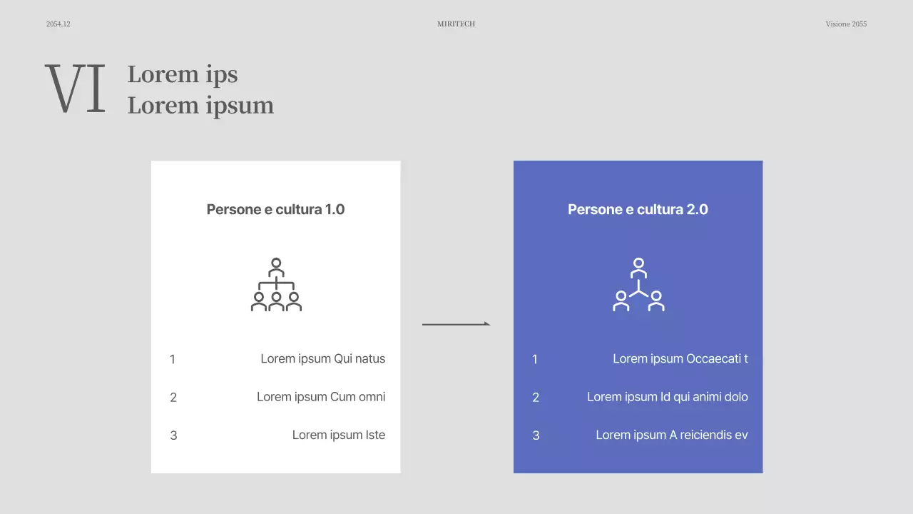 Semplice presentazione dell'evento in blu e grigio