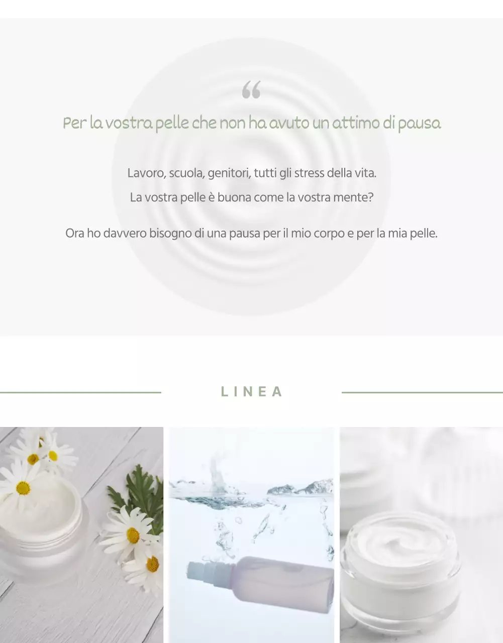 Pagina di dettaglio del prodotto corpo