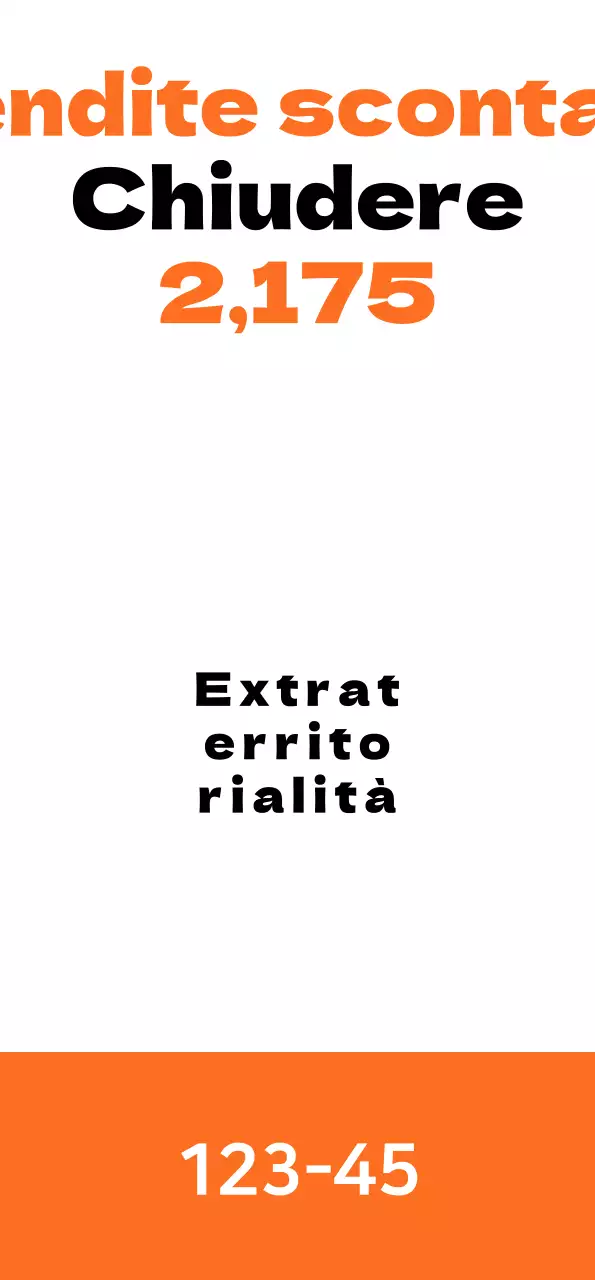 Striscioni di proprietà con punti arancioni