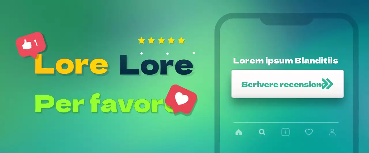 Rivisitazione del banner promozionale dell'evento rettangolo orizzontale con una fresca combinazione di colori verde e giallo e un focus sui titoli