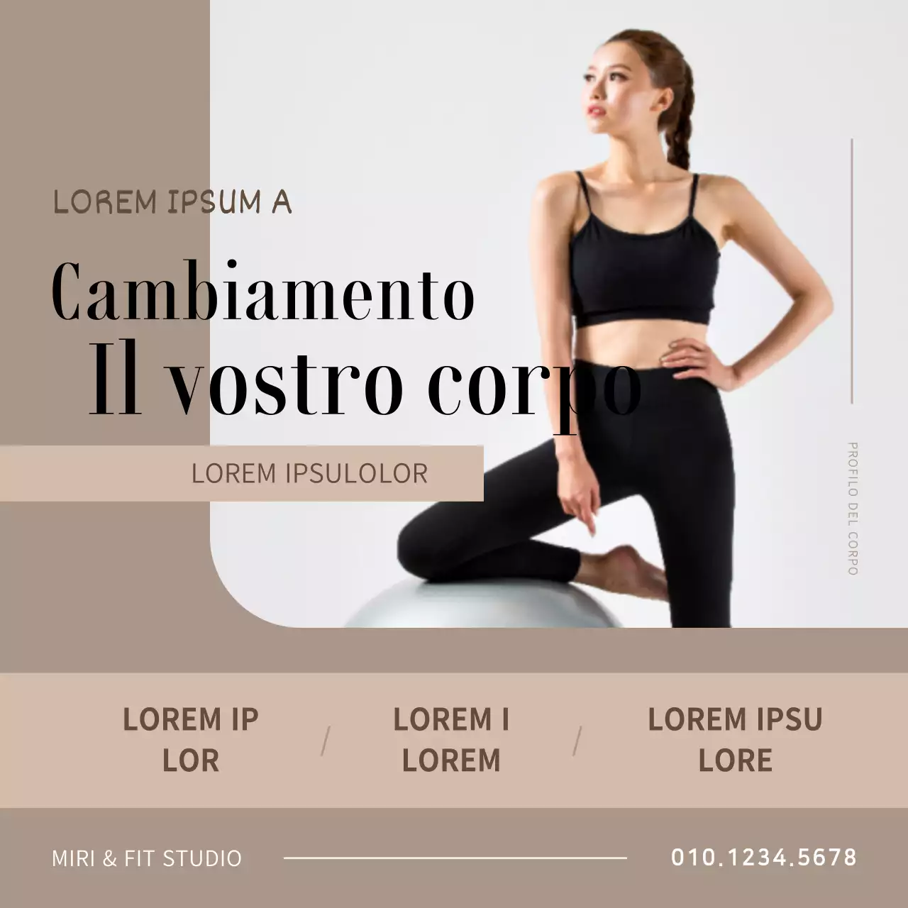 Beige Immagine sempliceEsaltare il profilo del corpo