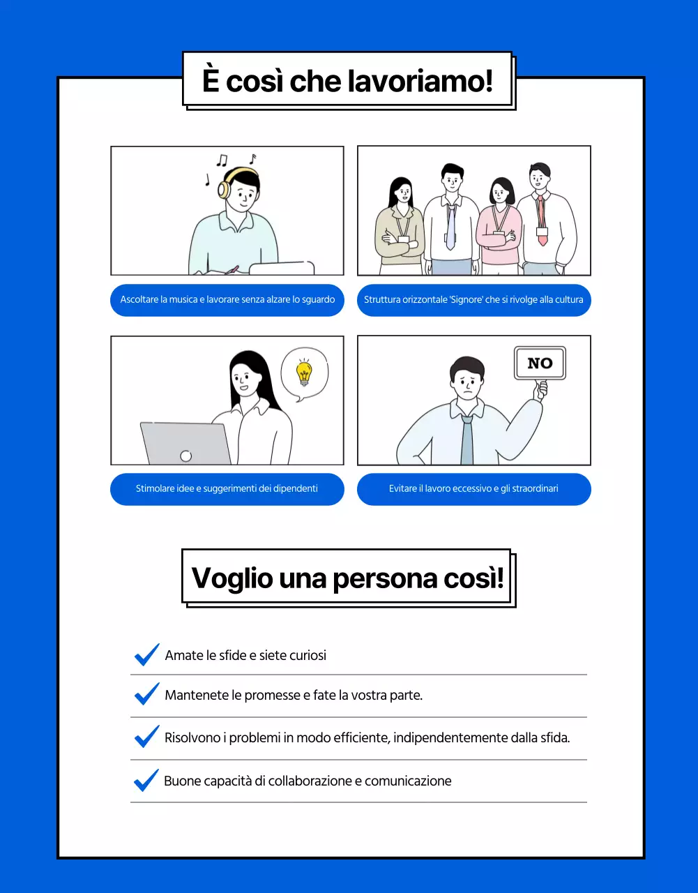 Dettagli del lavoro in blu