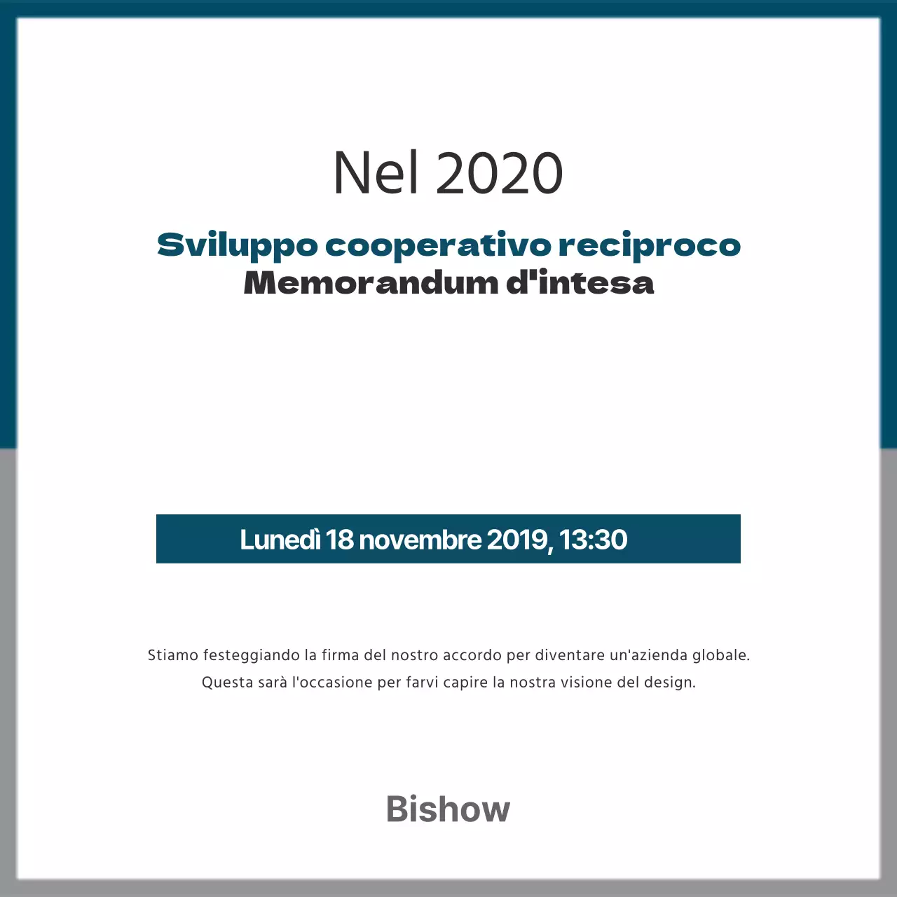 Cerimonia di accordo commerciale/Banner quadrato