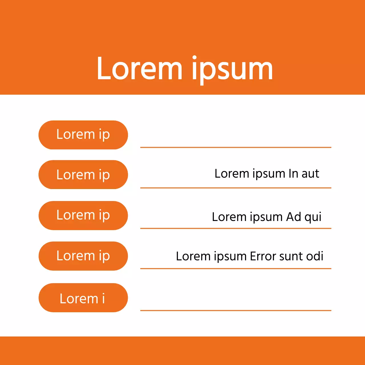 Etichette ordinate per la conservazione degli alimenti con scritte arancioni
