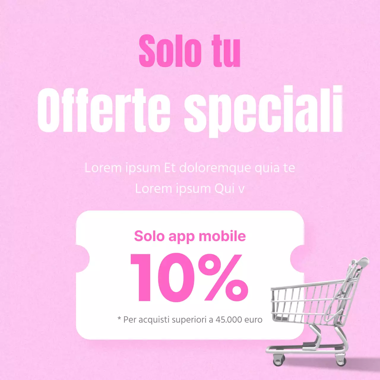 Promuovere gli sconti con un semplice coupon rosa