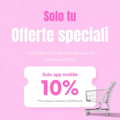 Promuovere gli sconti con un semplice coupon rosa