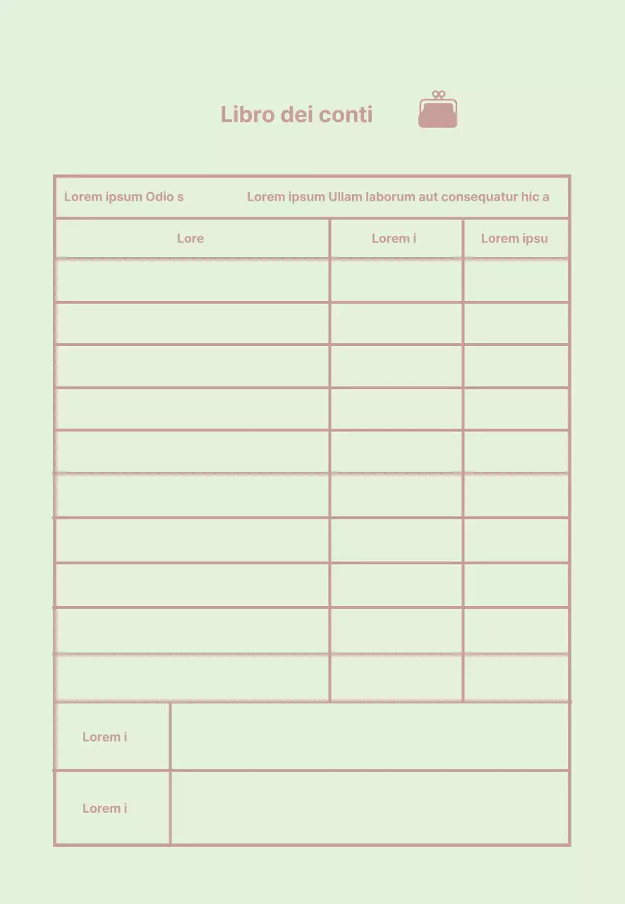 Icona della menta Semplice registro di famiglia