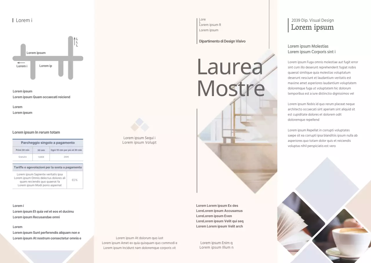 Colori pastello e stile pulito Informazioni sulla mostra di laurea