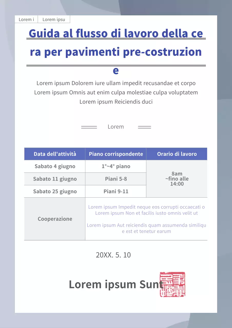 Istruzioni per l'uso della cera per pavimenti grigi