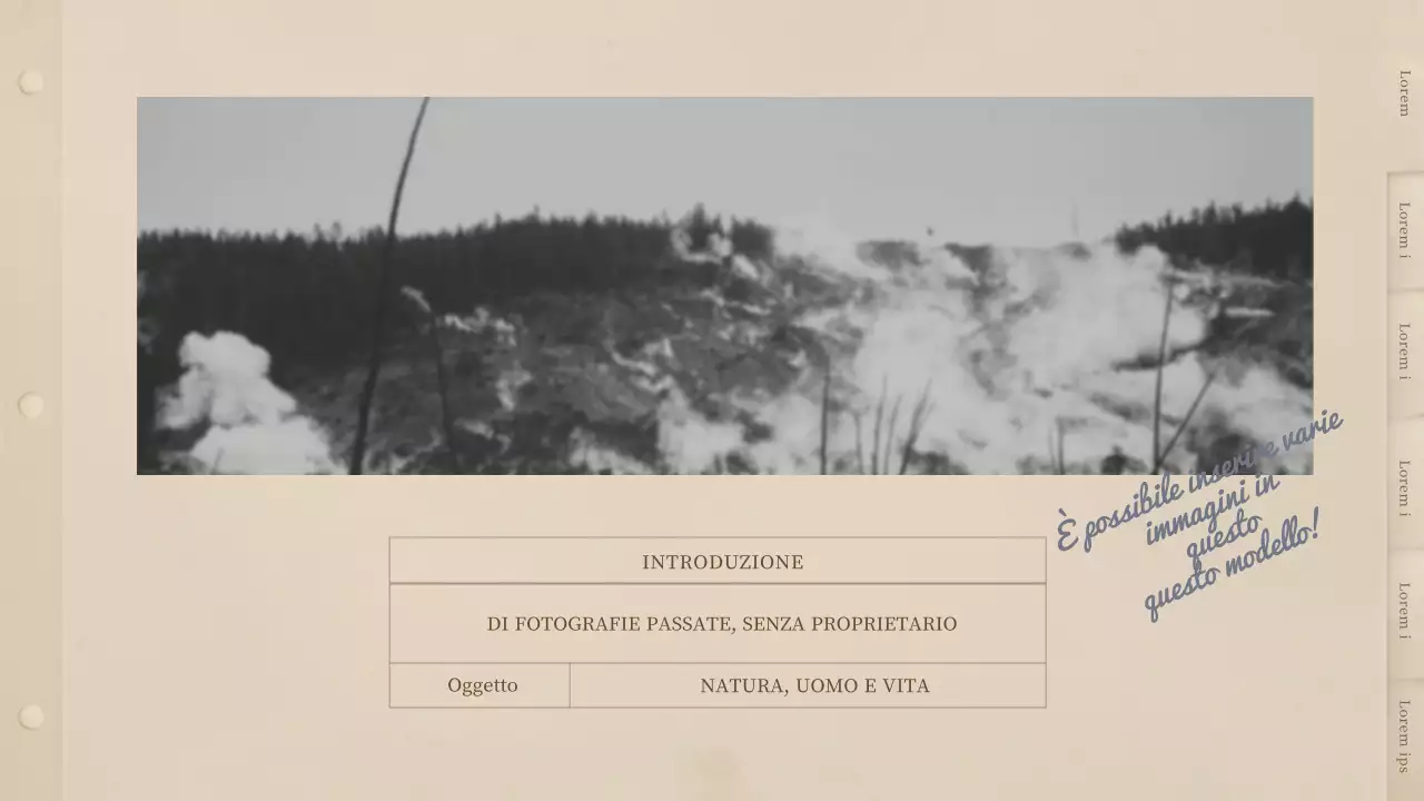 Un fotolibro beige di ispirazione vintage.