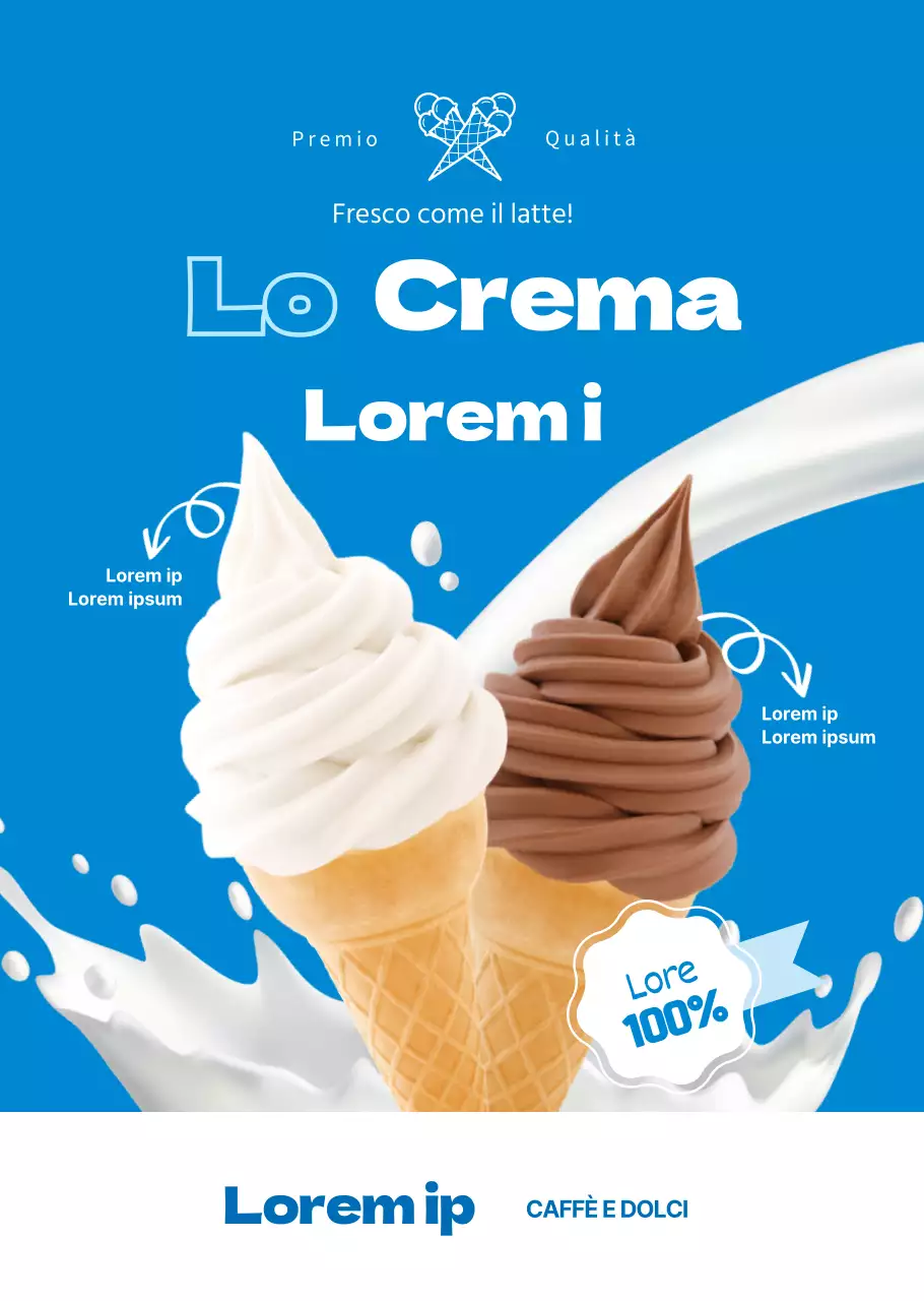 Gelato al latte stile base