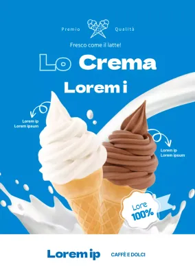 Gelato al latte stile base