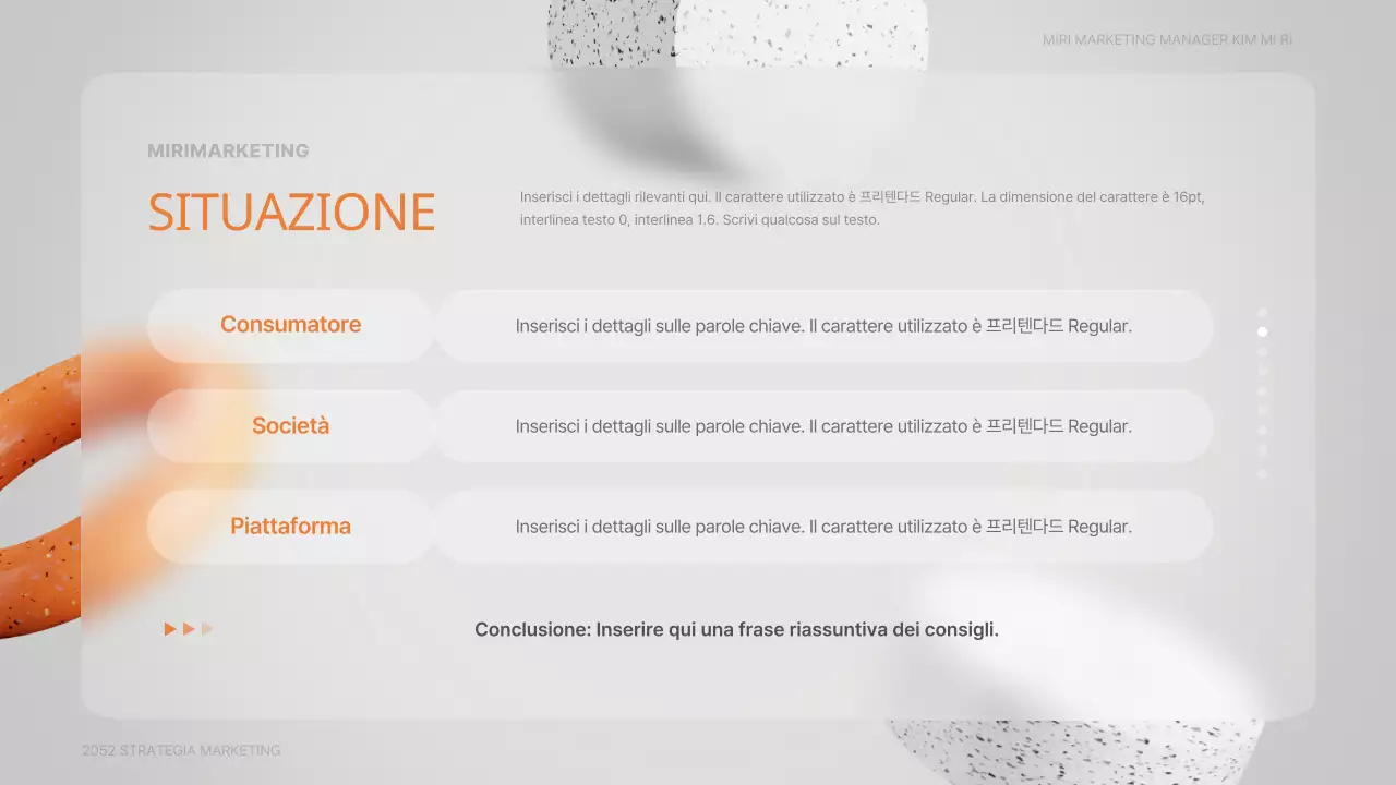 Marketing di un centro medico in 3D stereoscopico in grigio e arancione