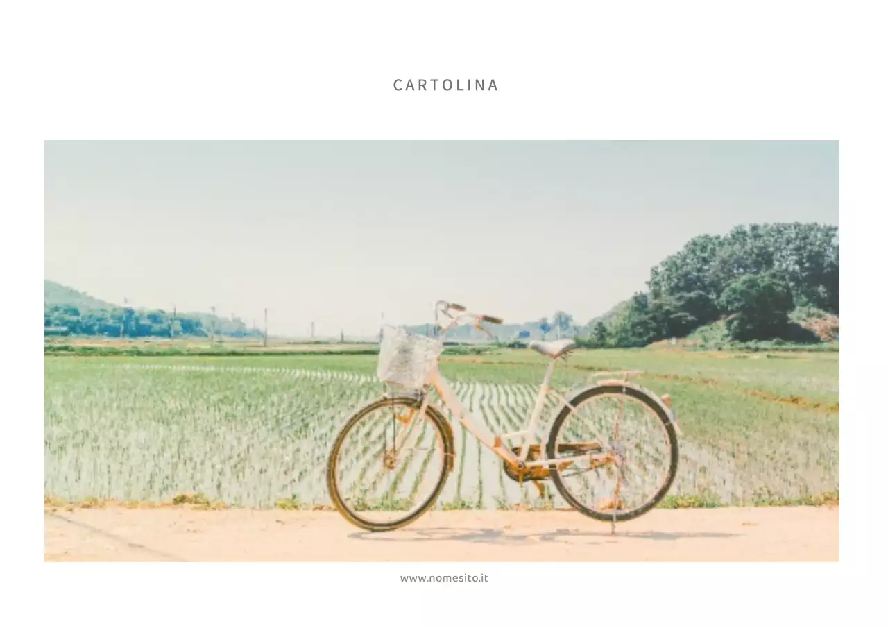 Cartolina semplice con foto