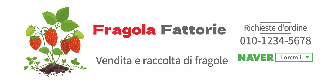 Illustrazione di frutta bianca promozione fattoria di fragole