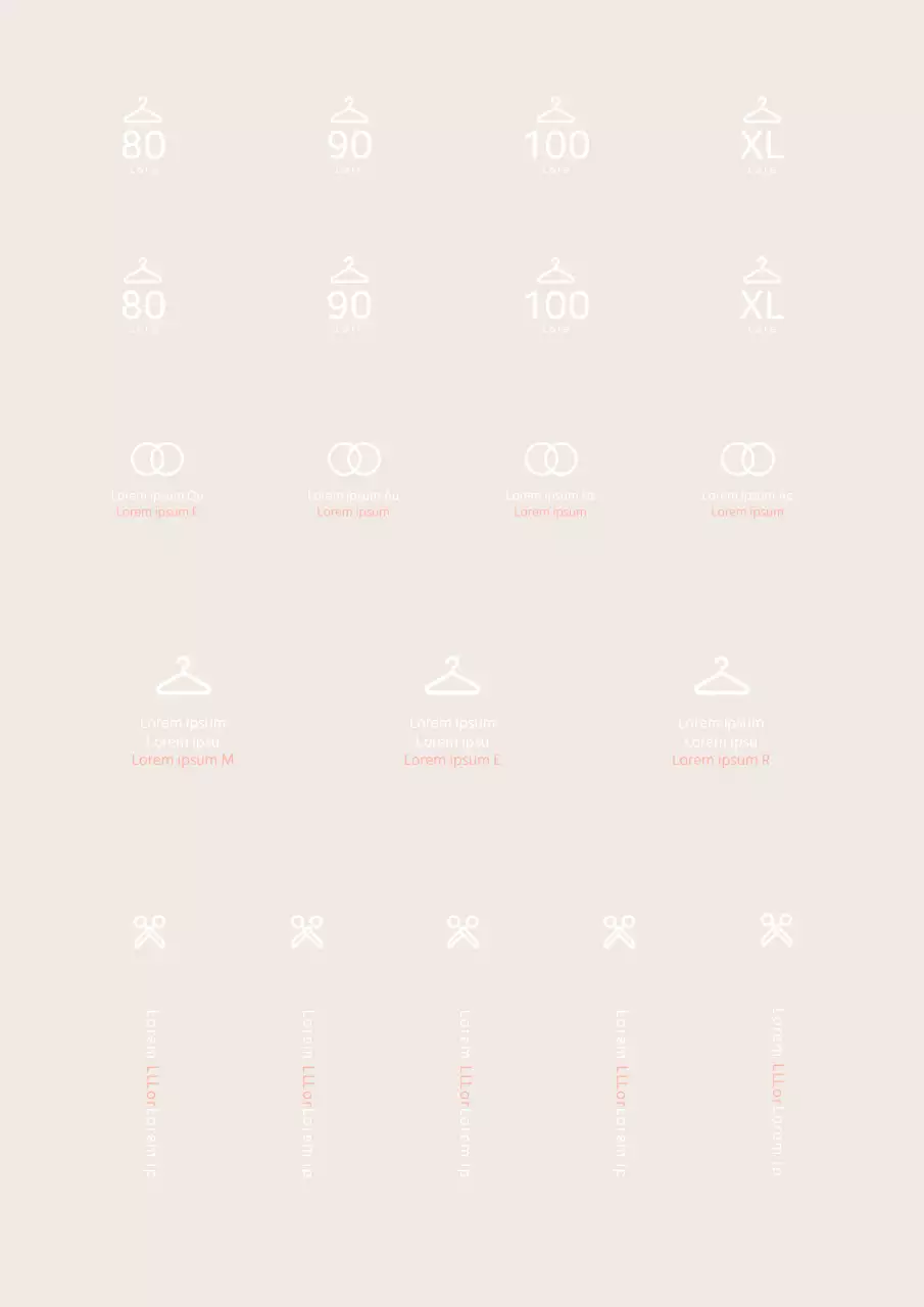 Abbigliamento semplice di base in formato negozio in bianco