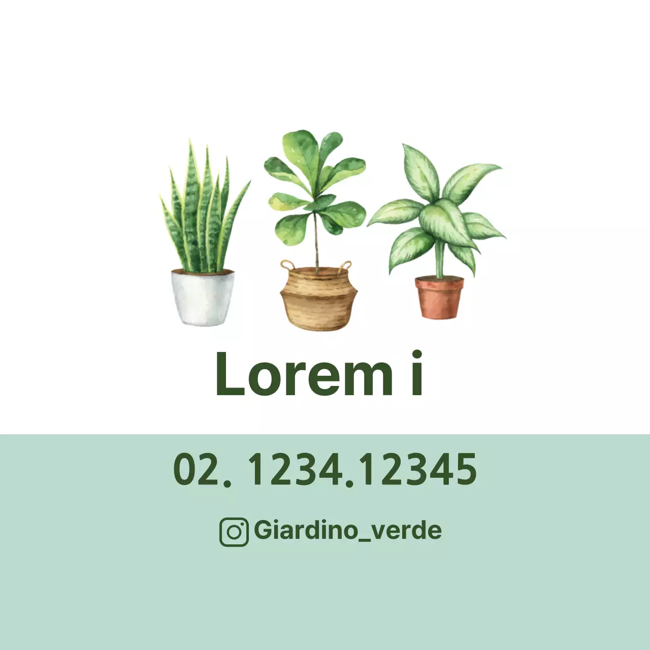 Etichette ordinate per giardini botanici con illustrazioni verdi