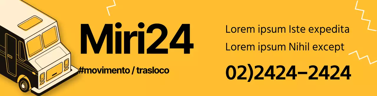 Promuovere un centro di trasloco arancione ordinato