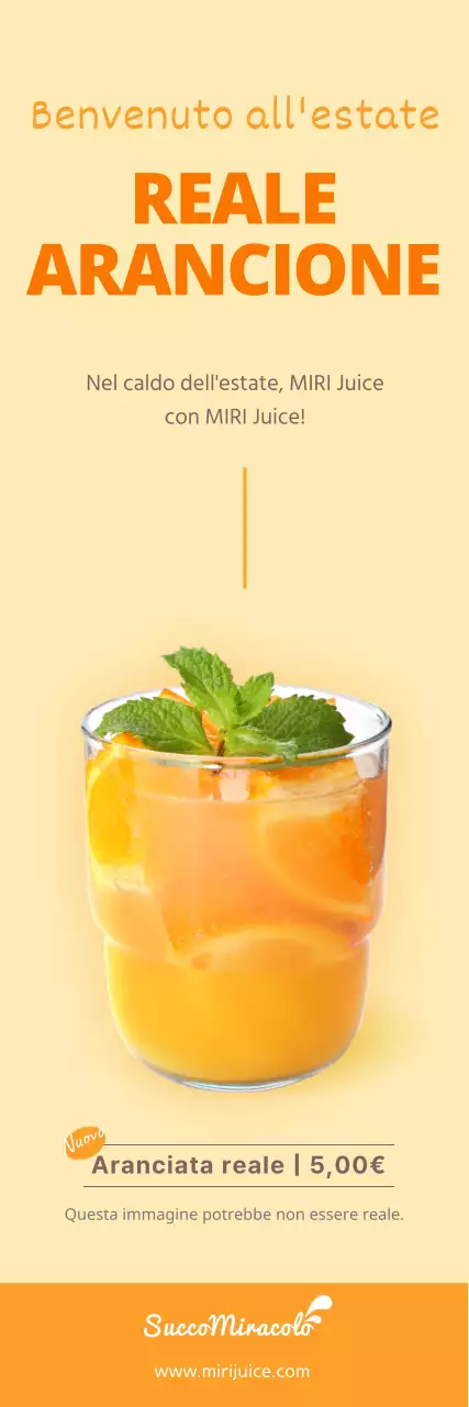 Banner giallo estivo Orangeyde