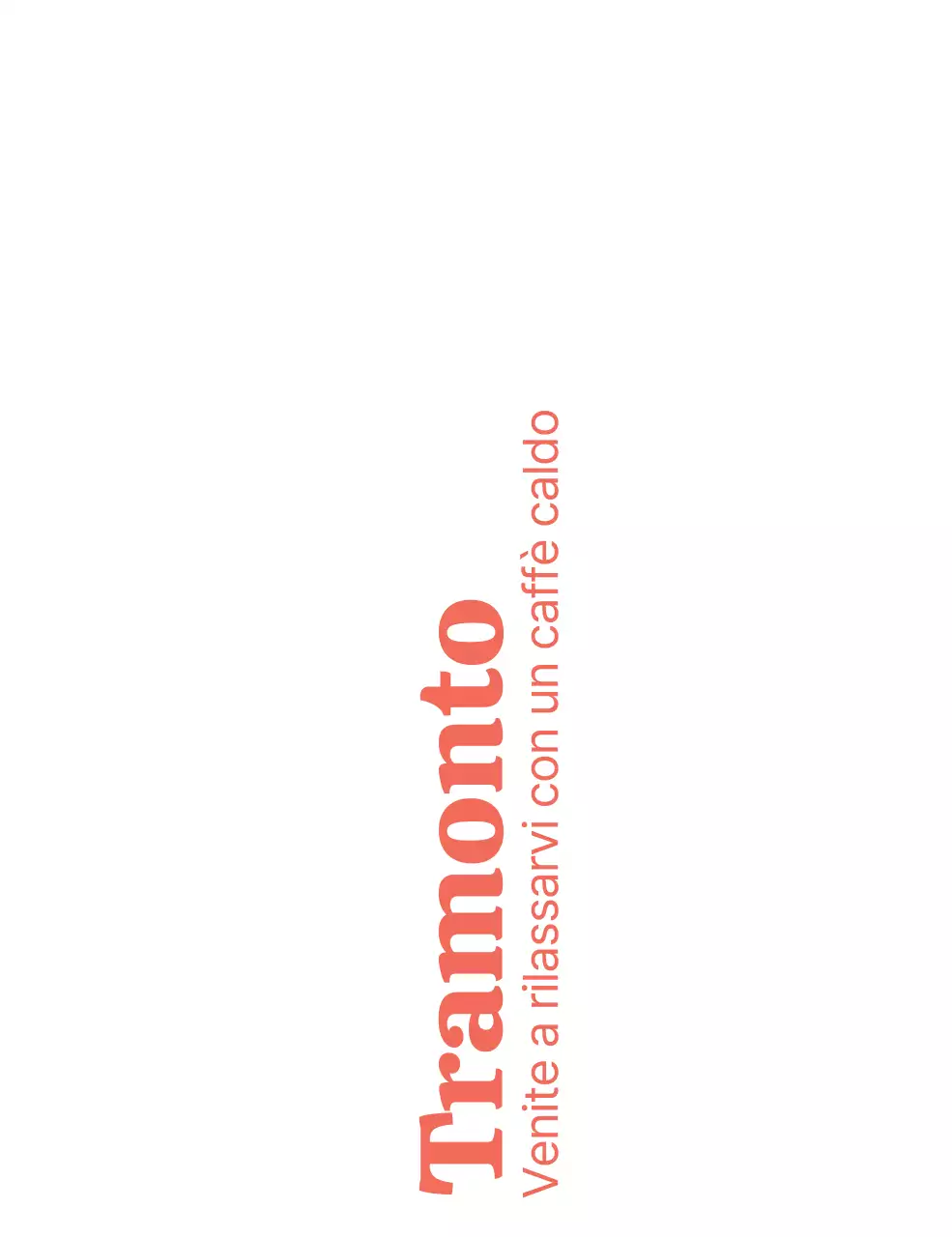 Merce con un semplice testo in inglese in rosso e una semplice illustrazione a raggiera.