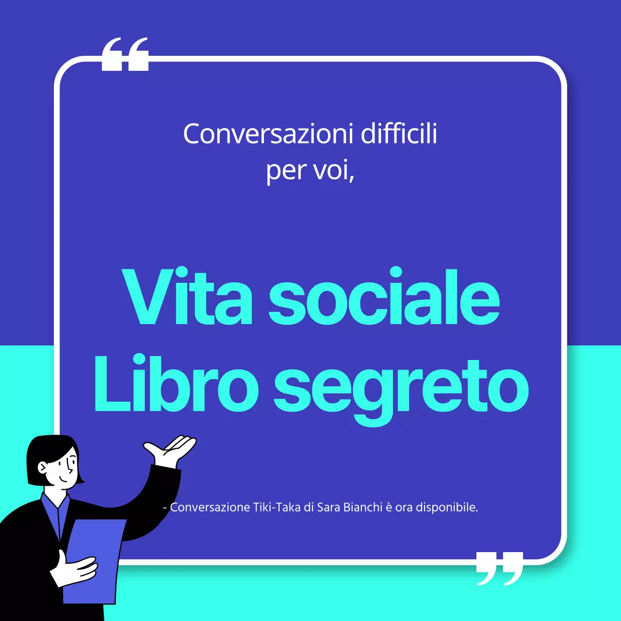 Promuovere il lancio di una semplice menta e di un libro blu
