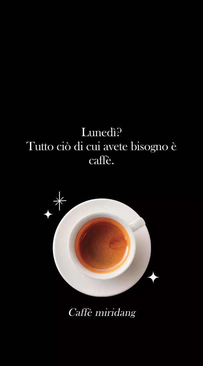 Immagine sentimentale del caffè in arancione e bianco