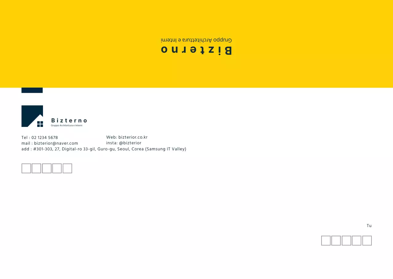 Logo giallo per un business pulito