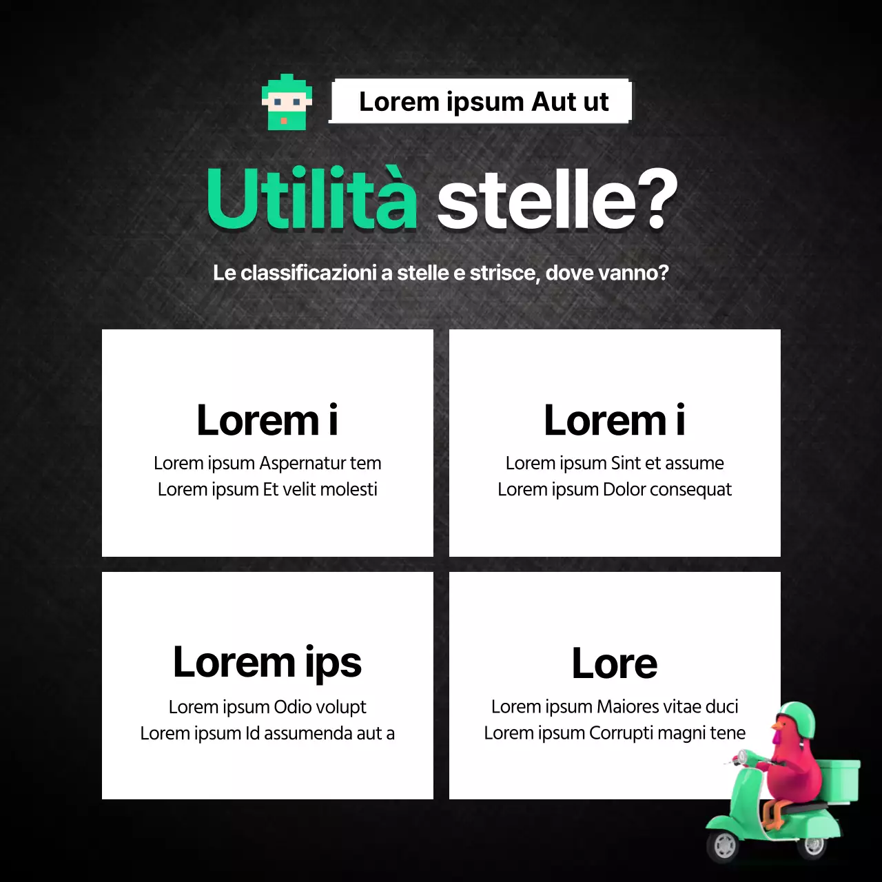 Novità sul cartoncino stellato turchese e nero