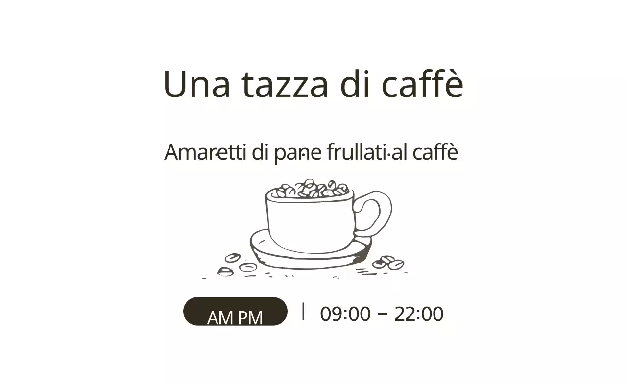 Una tazza di caffè