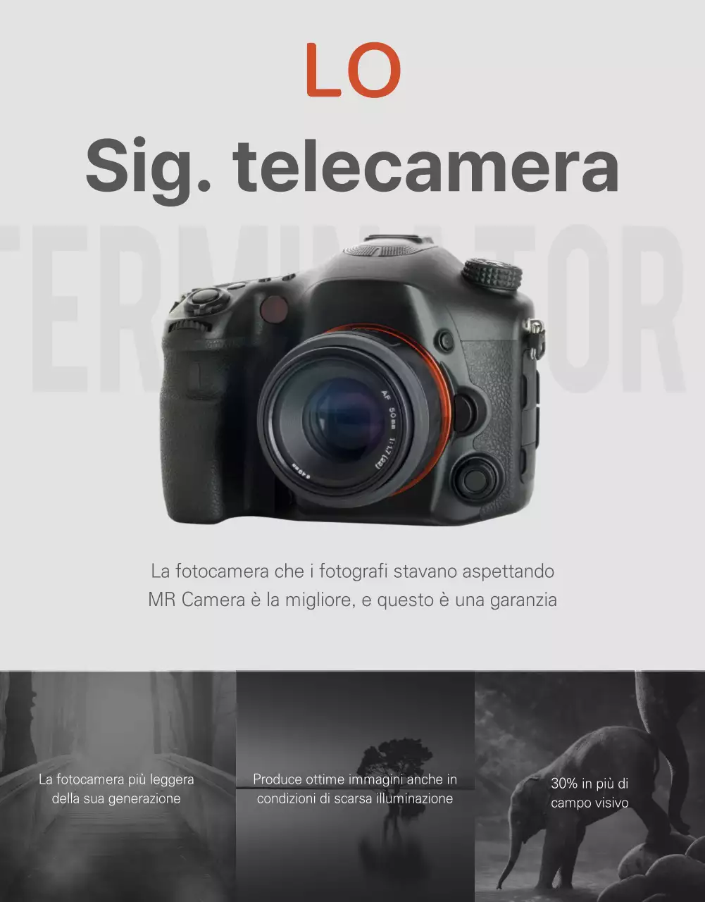 Pagina dei dettagli della fotocamera