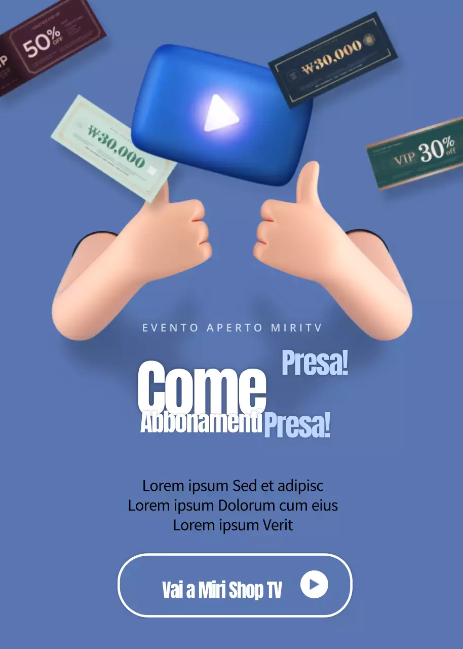 Eventi sui social media