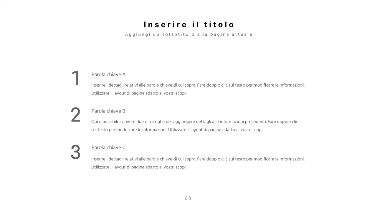 Presentazioni pulite