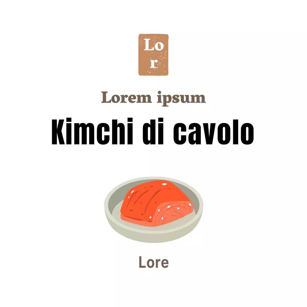 Semplice cavolo kimchi bianco da gastronomia per contorno
