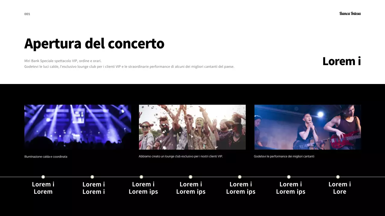 Una semplice scaletta di un festival in bianco e nero