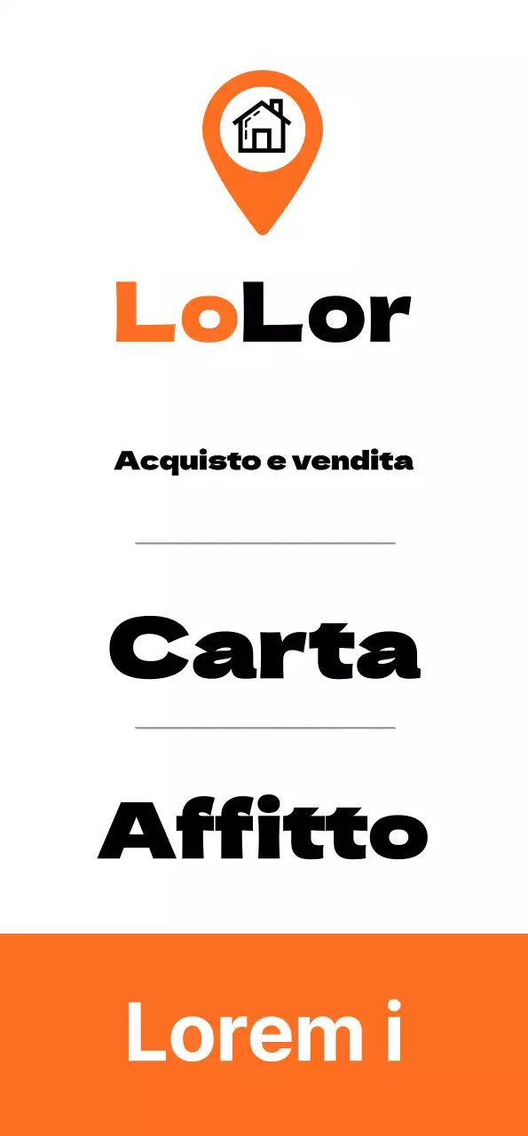 Striscioni di proprietà con punti arancioni