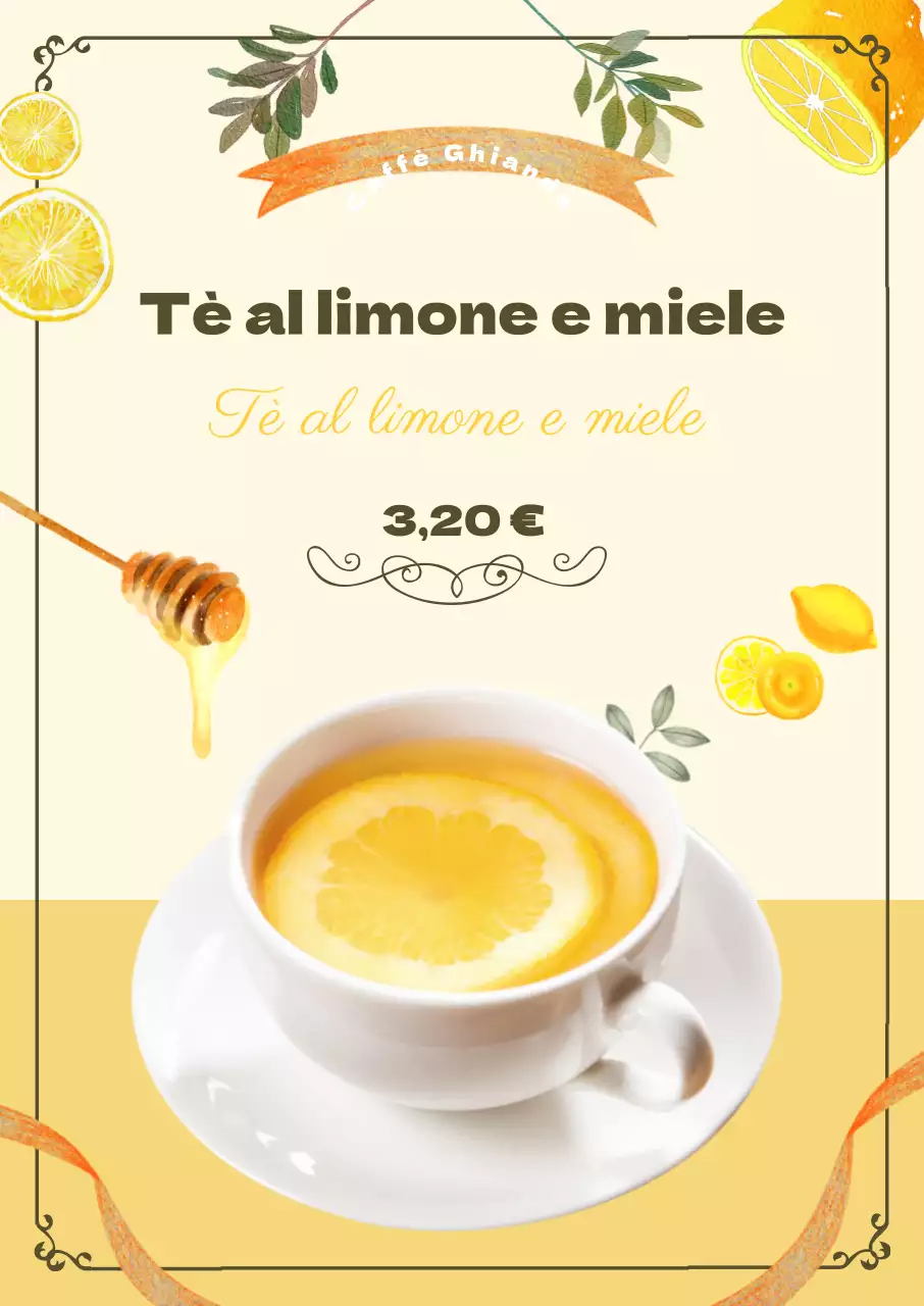 Promuovere il menu del tè alla frutta del vostro caffè