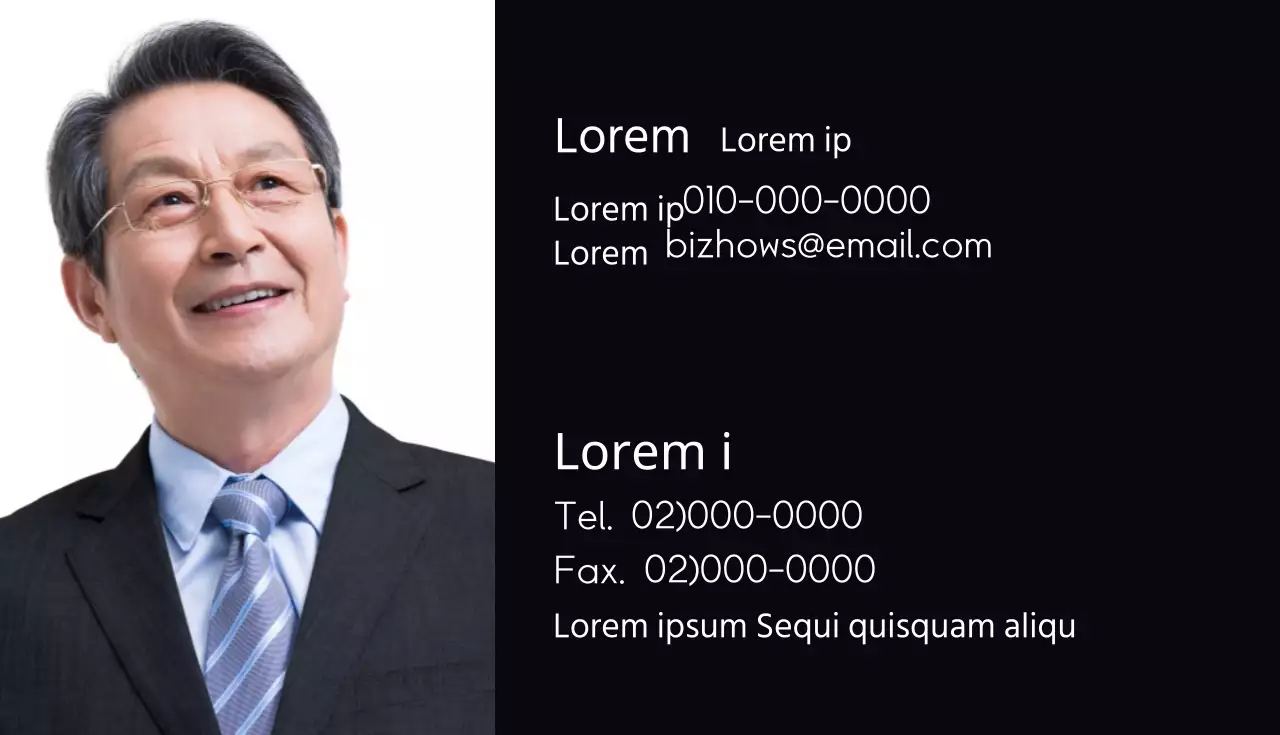 Biglietto da visita con foto dei vostri dipendenti