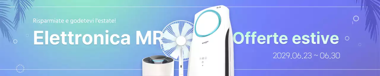 Elettronica in vendita nei gradienti menta e blu