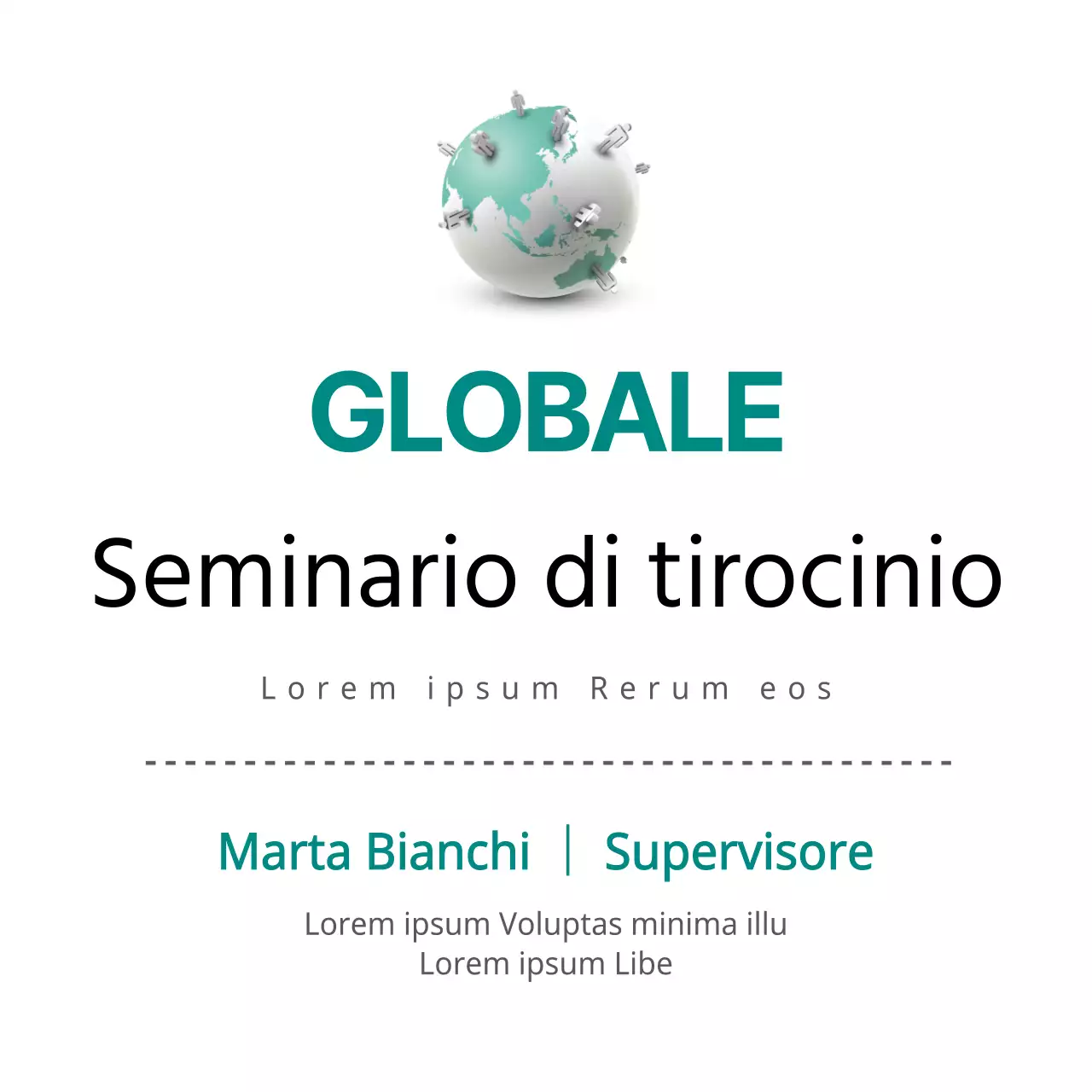 Stile pulito in menta scura e nero Informazioni sui seminari Intuition