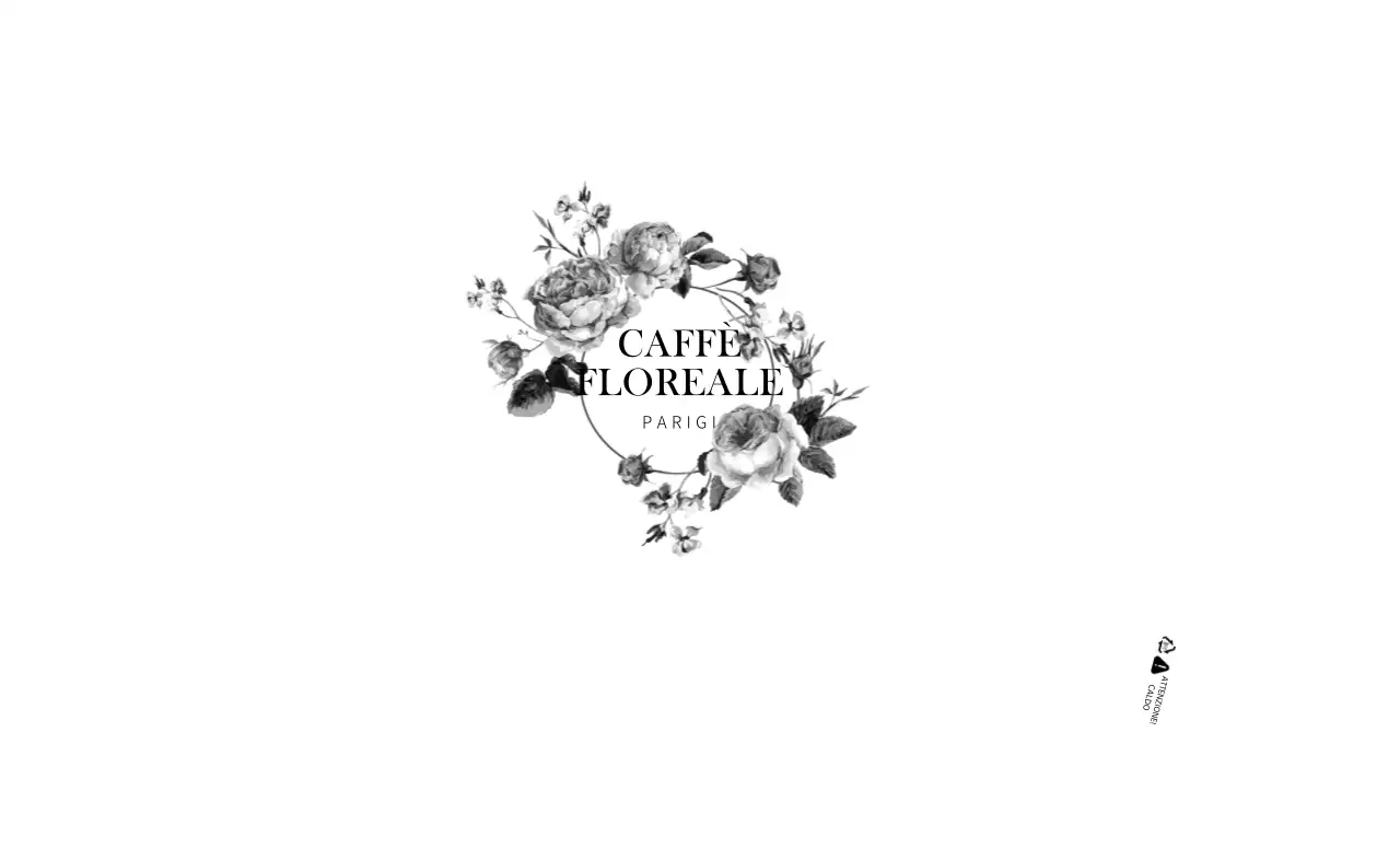 Illustrazione floreale caffè tazza di carta design